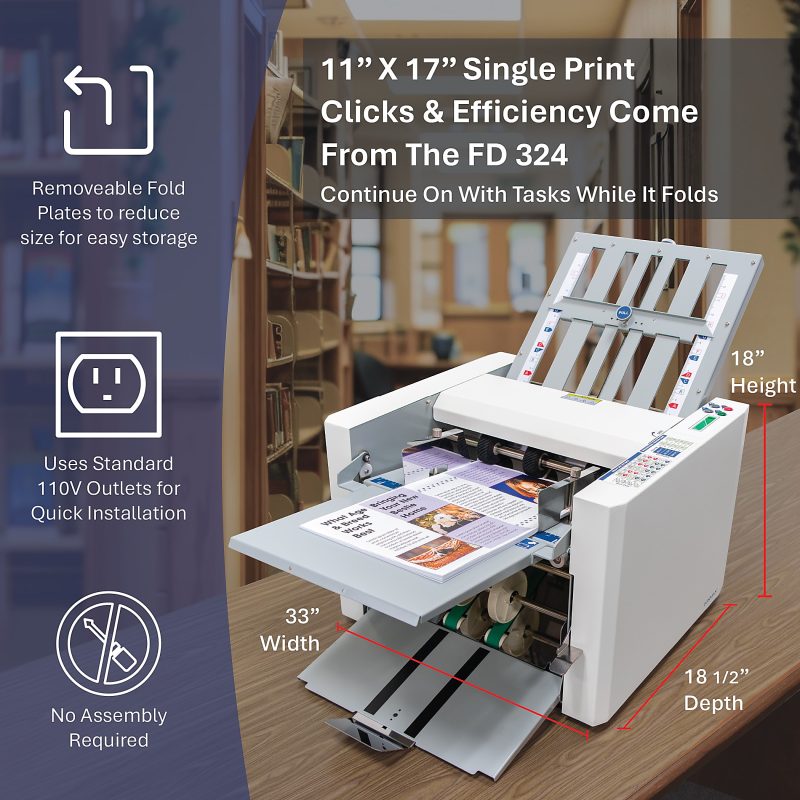 Formax FD 324 Automatic Desktop Paper & Letter Folder - Image 3