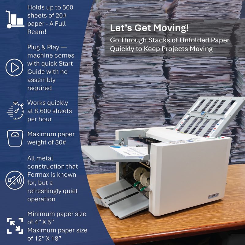 Formax FD 324 Automatic Desktop Paper & Letter Folder - Image 5