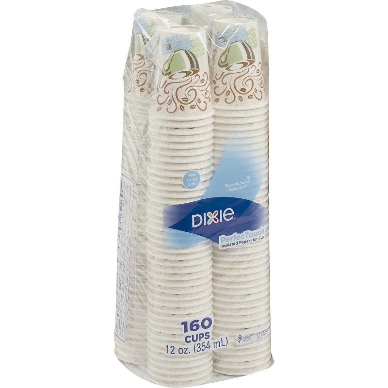 Dixie® PerfecTouch Coffee Haze Paper Hot Cups, 12 Oz, Assorted Colors, Pack Of 160 Cups - Image 3