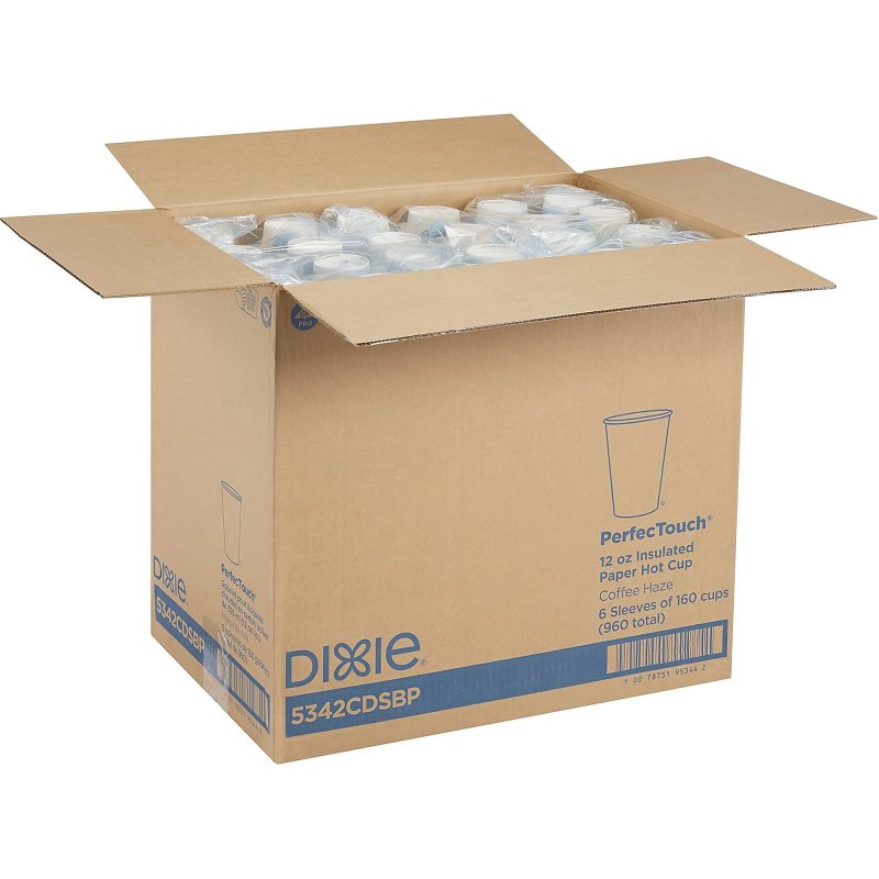 Dixie® PerfecTouch Coffee Haze Paper Hot Cups, 12 Oz, Assorted Colors, Pack Of 160 Cups - Image 6