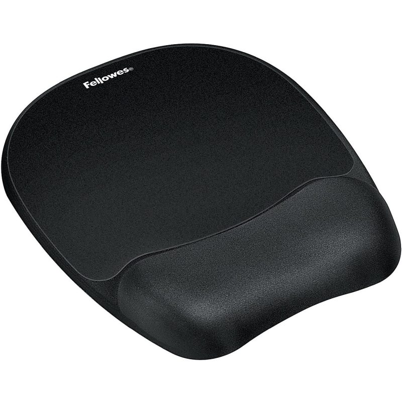 Fellowes® Gel Wrist Rest/Mouse Pad, Fabric, Black - Image 5