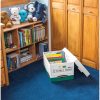 Bankers Box® R Kive® Heavy-Duty Storage Boxes With Locking Lift-Off Lids And Built-In Handles, Letter/Legal Size, 15" x 12" x 10", 60% Recycled, White/Green, Case Of 12 - Image 3