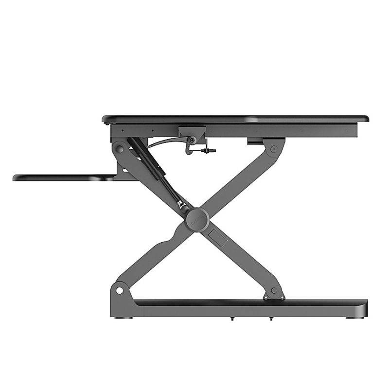 FlexiSpot Height-Adjustable Standing Desk Riser for Corner Desk, 41"W, Black - Image 7