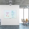 U Brands® Magnetic Glass Dry-Erase Board, 72" X 48", White Frosted Surface, Frameless, Actual Size 70" X 47" (2301U00-01) - Image 5