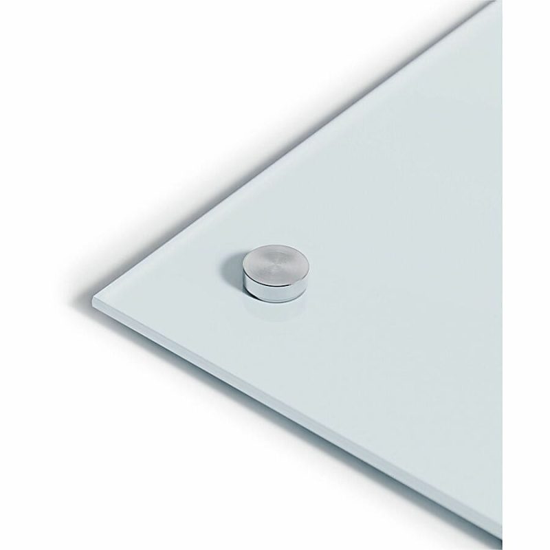 U Brands® Magnetic Glass Dry-Erase Board, 72" X 48", White Frosted Surface, Frameless, Actual Size 70" X 47" (2301U00-01) - Image 7