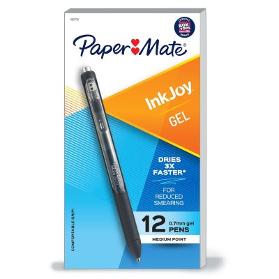 Paper Mate® InkJoy® Gel Pens, Medium Point, 0.7 mm, Assorted Barrels, Assorted Ink Colors, Pack Of 14 - Black,12