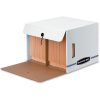 Bankers Box® Side Tab Storage Storage Files, Letter Size, 11 1/4" x 16" x 14", White/Blue, Case Of 12 - Image 3