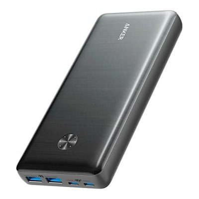 Anker PowerCore III Elite 25600 - Power bank - 25600 mAh - 87 Watt - IQ 3.0, PD - 4 output connectors (2 x USB, 2 x USB-C) - black