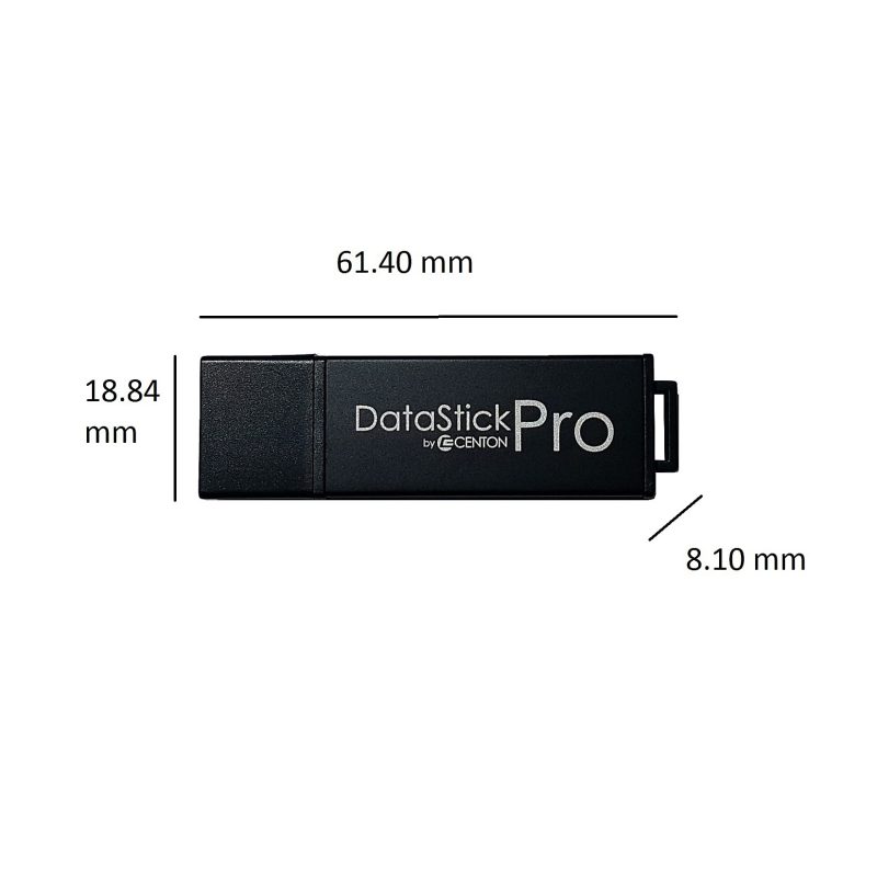 Centon DataStick Pro USB 2.0 Flash Drives, 32GB, Gray, Pack Of 10 Flash Drives - Image 5