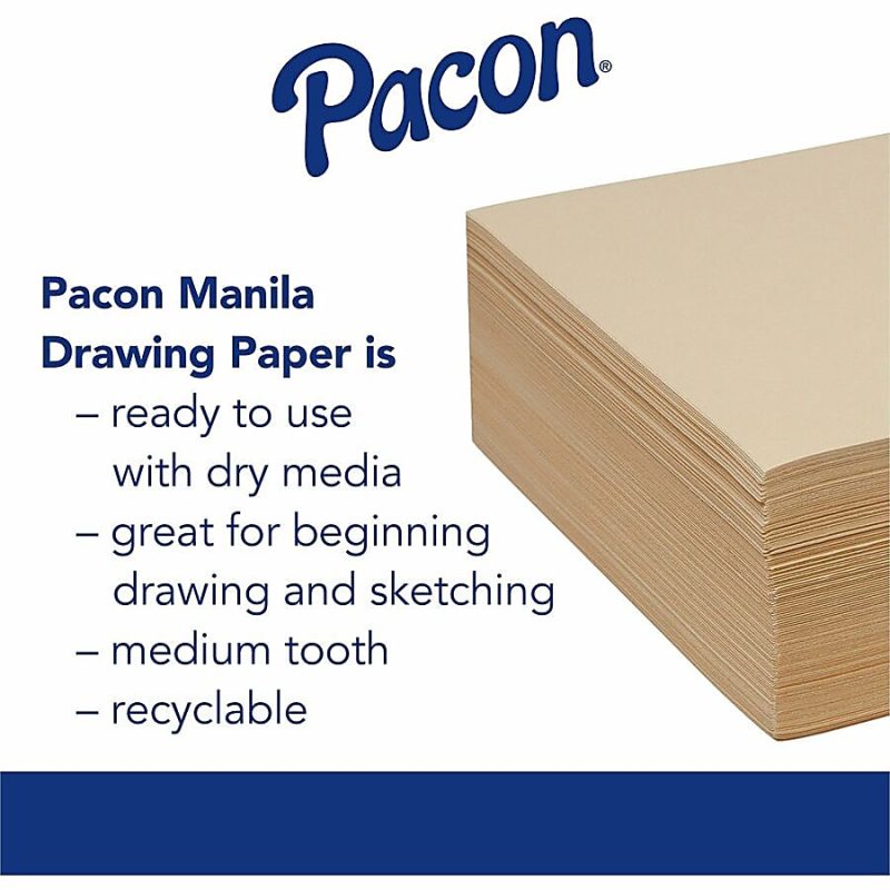 Pacon® Standard Weight Drawing Paper, 12" x 18", 500 Sheets, Manila - Image 3