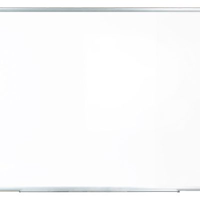 WorkPro™ Porcelain Magnetic Dry-Erase Whiteboard, 24" x 36", Aluminum Frame With Silver Finish - White,48 in. X 96 in.