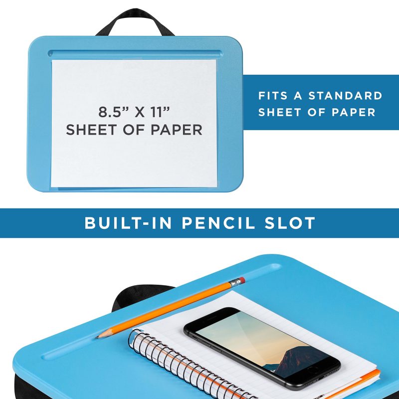LapGear Compact Lap Desk, Alaskan Blue, Pack of 12 Desks - Image 5