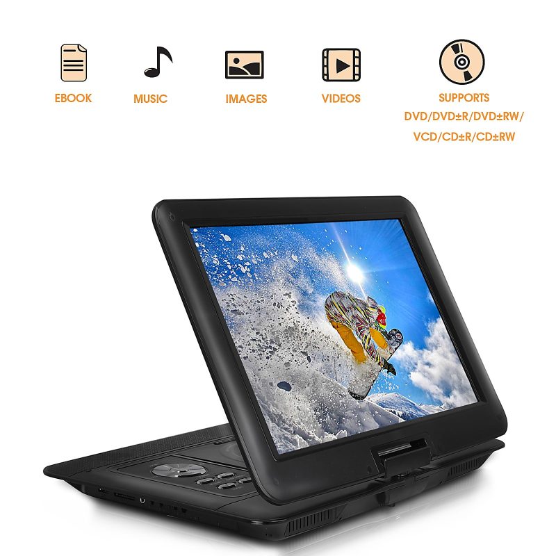 Trexonic Portable 15.4" DVD Player With Screen - Image 3