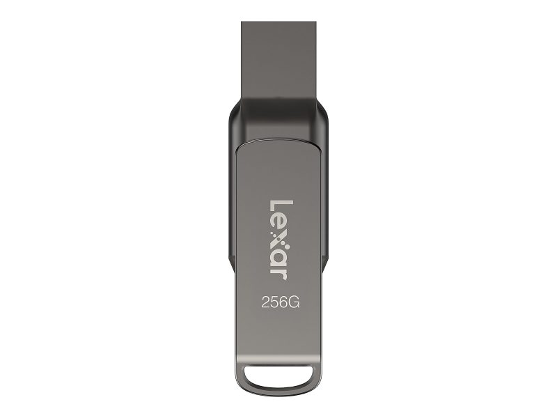 Lexar JumpDrive Dual Drive D400 USB Flash Drive, 256 GB, Silver - Image 7