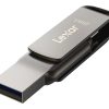 Lexar JumpDrive Dual Drive D400 USB Flash Drive, 256 GB, Silver - Image 9