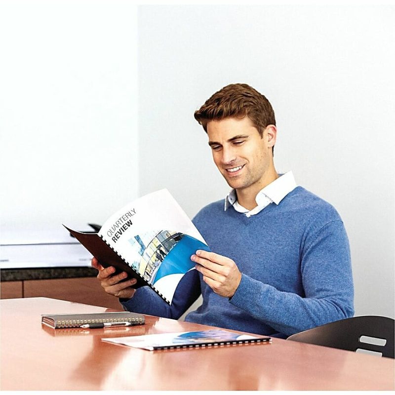 Fellowes® Clear Presentation Binding Covers, 8 1/2" 11", Clear, Pack Of 100 - Image 11