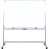 WorkPro® Double-Sided Mobile Magnetic Dry-Erase Whiteboard Easel, 72" x 48", Aluminum Frame With Silver Finish