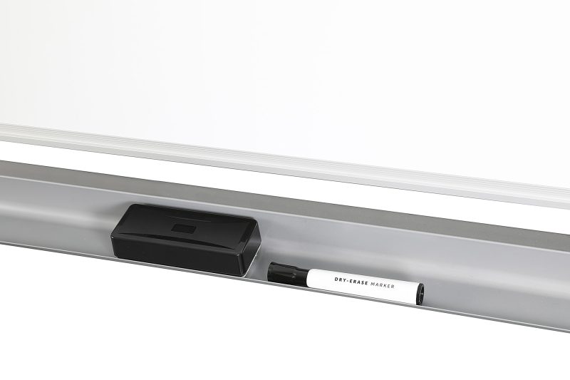 WorkPro® Double-Sided Mobile Magnetic Dry-Erase Whiteboard Easel, 72" x 48", Aluminum Frame With Silver Finish - Image 6