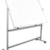 WorkPro® Double-Sided Mobile Magnetic Dry-Erase Whiteboard Easel, 72" x 48", Aluminum Frame With Silver Finish - Image 7