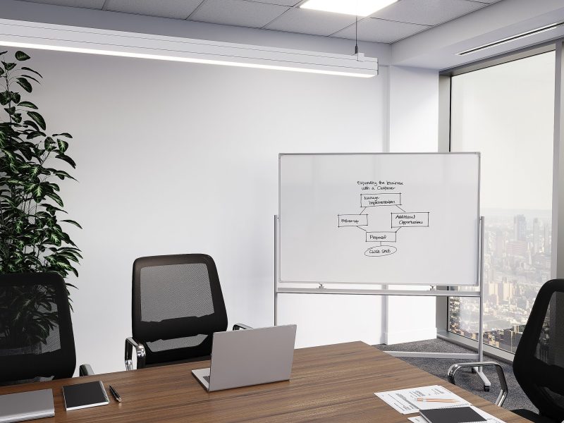 WorkPro® Double-Sided Mobile Magnetic Dry-Erase Whiteboard Easel, 72" x 48", Aluminum Frame With Silver Finish - Image 8