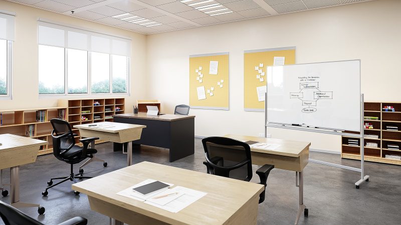 WorkPro® Double-Sided Mobile Magnetic Dry-Erase Whiteboard Easel, 72" x 48", Aluminum Frame With Silver Finish - Image 9
