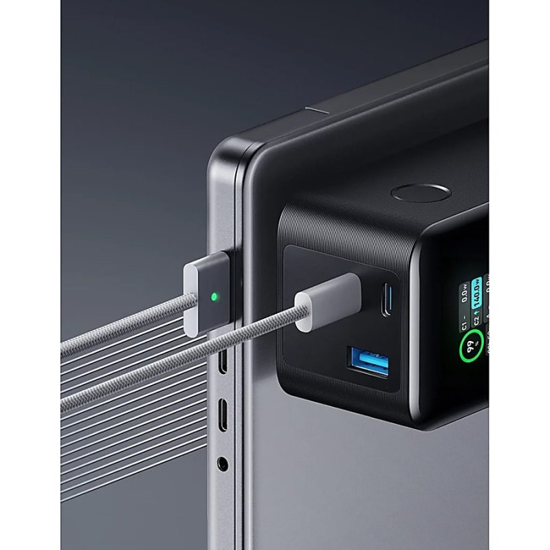 ANKER 737 Power Bank (PowerCore 24K) - For MacBook Pro, Universal, USB Type A Device, USB Type C Device, MacBook Air, iPhone 13, Smartphone, iPad Pro - 24000 mAh - 3 x USB - Black - Image 9