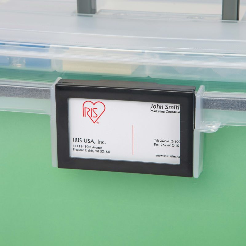 Iris® Weathertight® Mobile Storage File Box, 11 1/2" x 13 3/4" x 10 7/16", Clear - Image 6