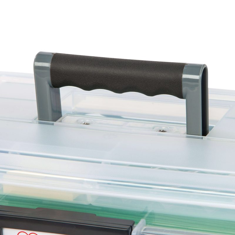 Iris® Weathertight® Mobile Storage File Box, 11 1/2" x 13 3/4" x 10 7/16", Clear - Image 8