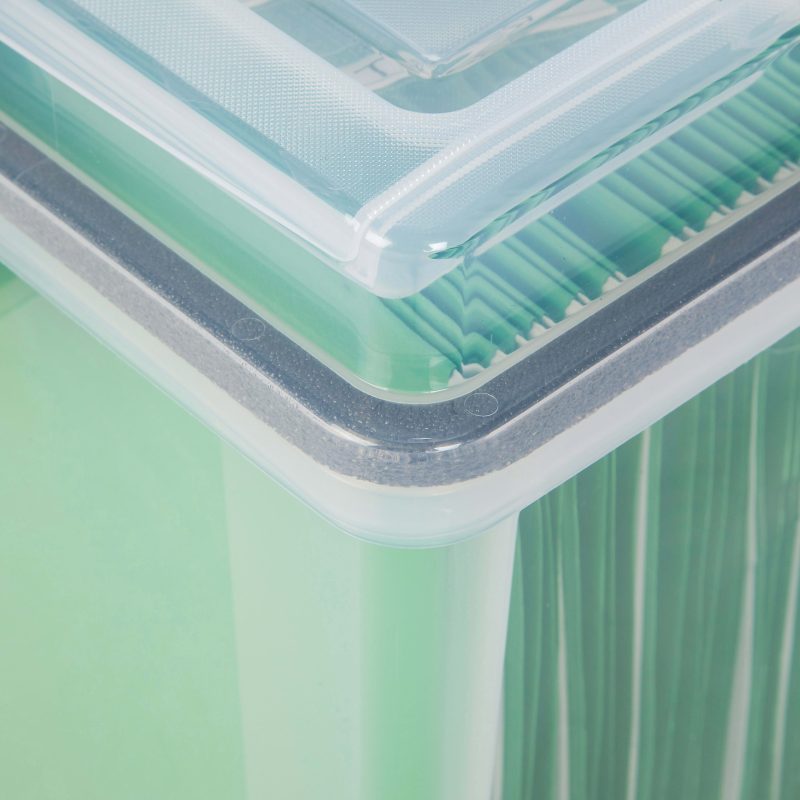 Iris® Weathertight® Mobile Storage File Box, 11 1/2" x 13 3/4" x 10 7/16", Clear - Image 9