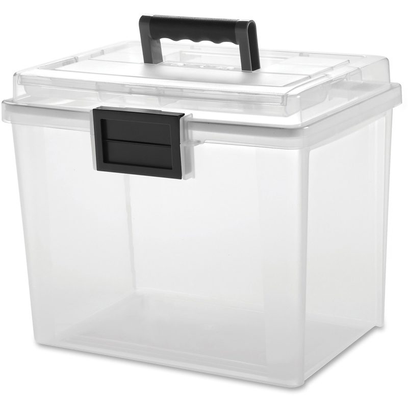 Iris® Weathertight® Mobile Storage File Box, 11 1/2" x 13 3/4" x 10 7/16", Clear - Image 11