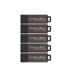 Centon DataStick Pro USB Flash Drives, USB 2.0, 8GB, Gray, Pack Of 5, S1-U2P5-8-5B
