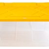 Office Depot® Brand by GreenMade® Professional Storage Totes With Handles/Snap Lids, 27 Gallon, 30-1/10" x 20-1/4" x 14-3/4", Clear/Yellow, Pack Of 4 Totes - Image 6