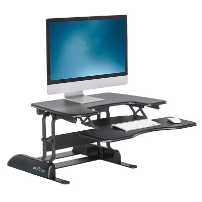 VariDesk ProPlus Manual Standing Desk Riser, 36"W x 41-3/4 "D, Black - Black,30 in.