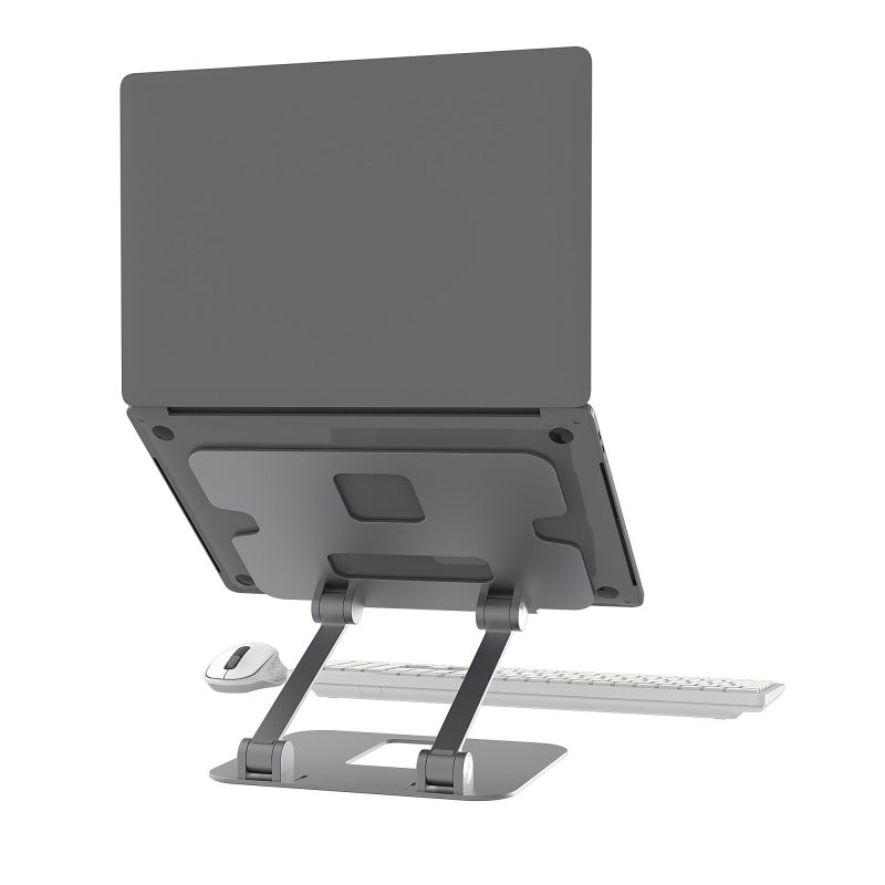j5create Multi-Angle Laptop Stand, 11-7/16”H x 8-15/16”W x 2-1/8”D, Gray/Silver, JTS127 - Image 4