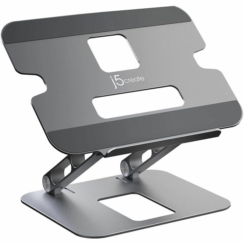 j5create Multi-Angle Laptop Stand, 11-7/16”H x 8-15/16”W x 2-1/8”D, Gray/Silver, JTS127 - Image 8
