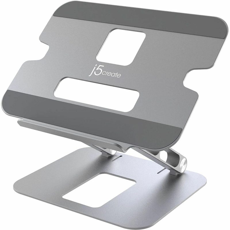 j5create Multi-Angle Laptop Stand, 11-7/16”H x 8-15/16”W x 2-1/8”D, Gray/Silver, JTS127 - Image 9
