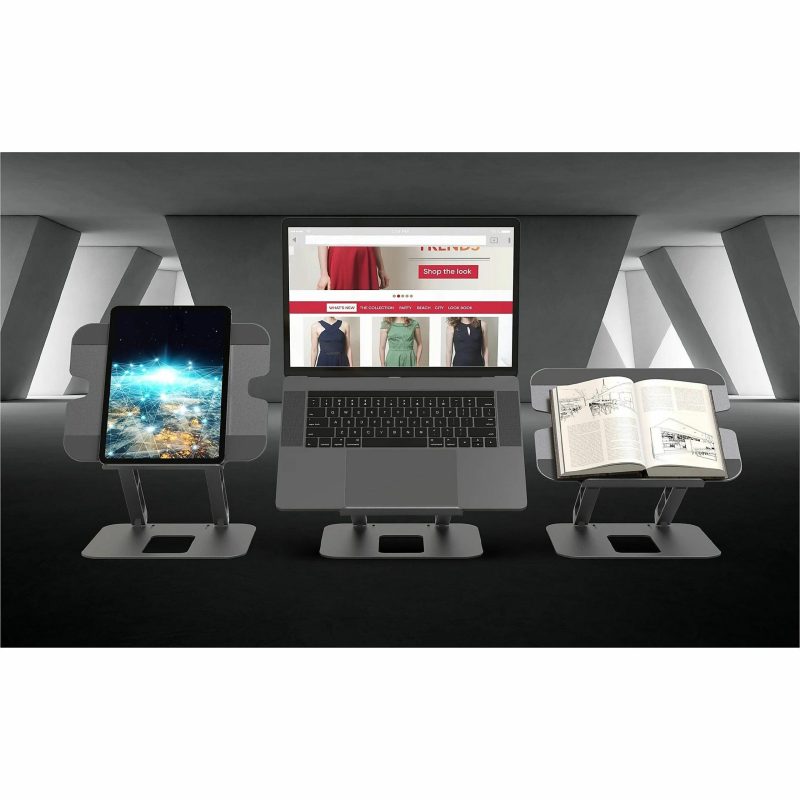 j5create Multi-Angle Laptop Stand, 11-7/16”H x 8-15/16”W x 2-1/8”D, Gray/Silver, JTS127 - Image 10