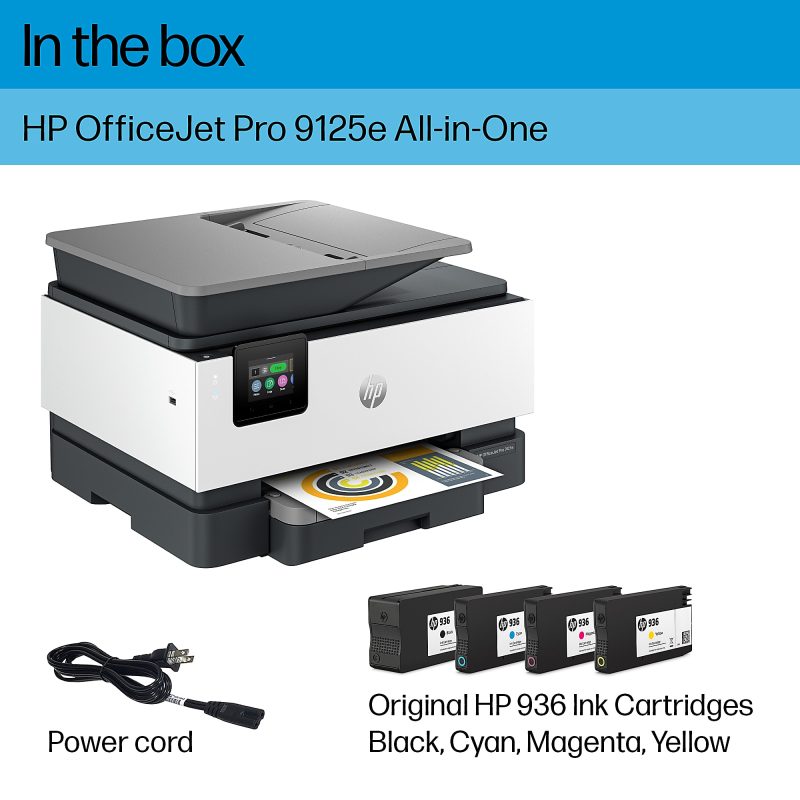 HP OfficeJet Pro 9125e All-in-One Printer with 3 months free instant Ink with HP+ - Image 6
