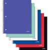 Office Depot® Brand Stellar Poly Notebook, 8-1/2" x 11",1 Subject, College Ruled, 80 Sheets, Assorted Colors, Pack Of 8 Notebooks