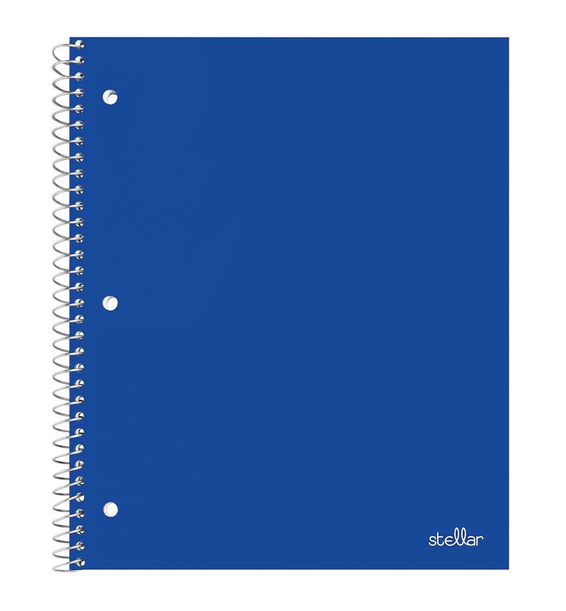 Office Depot® Brand Stellar Poly Notebook, 8-1/2" x 11",1 Subject, College Ruled, 80 Sheets, Assorted Colors, Pack Of 8 Notebooks - Image 2