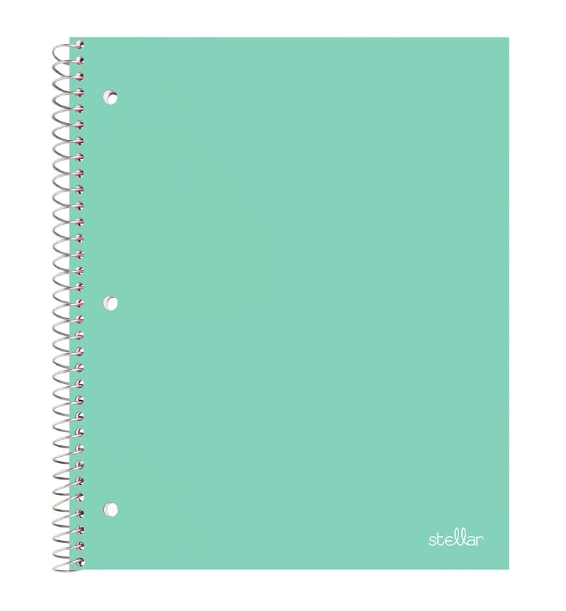 Office Depot® Brand Stellar Poly Notebook, 8-1/2" x 11",1 Subject, College Ruled, 80 Sheets, Assorted Colors, Pack Of 8 Notebooks - Image 7