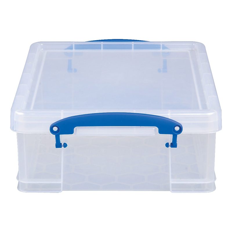 Really Useful Box® Plastic Storage Container, 8.1 Liters, 14" x 11" x 5", Clear - Image 3
