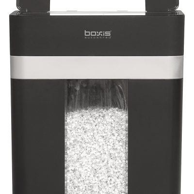 Boxis 150-Sheet Micro-Cut Shredder, Black, AD150T