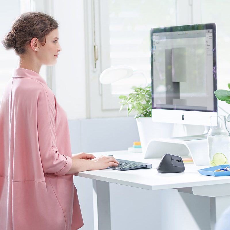 Logitech MX Vertical Advanced Ergonomic Wireless Mouse, Control and Move Content Between 3 Windows and Apple Computers (Bluetooth or USB), Rechargeable, Graphite - Image 10