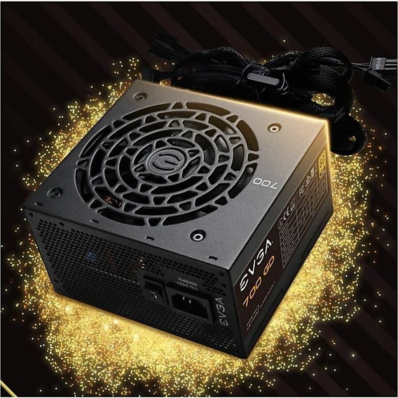 EVGA 700 GD Power Supply - Internal - 120 V AC, 230 V AC Input - 3.3 V DC, 5 V DC, 12 V DC Output - 700 W - 1 +12V Rails - 1 Fan(s) - 92% Efficiency - Image 2