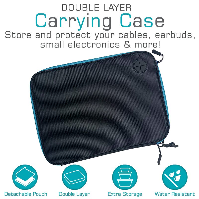 Maxell® Double-Layer Charging Case, Blue, 199508 - Image 4