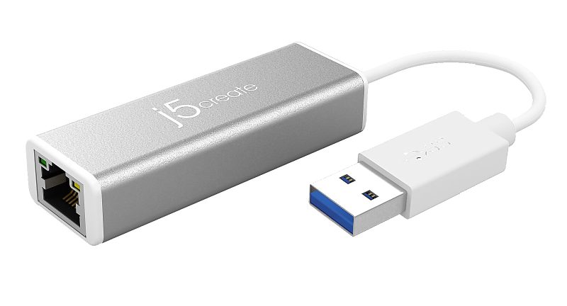 j5create JUE130 Ethernet Adapter, 1"H x 3"W x 0.5"D - Image 2