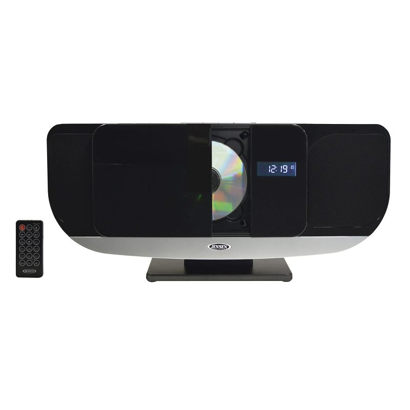 JENSEN Bluetooth® JBS-215 Wall-Mountable Music System With CD Player And FM Radio, 9.1"H x 19.6"W x 4.9"D, Black - Image 5