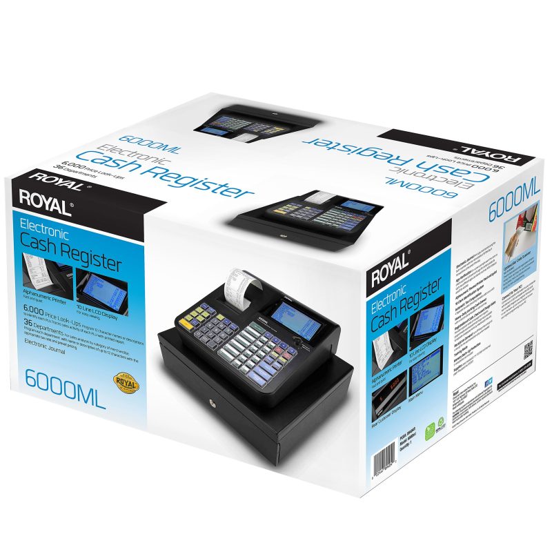 Royal 6000ML Cash Register, Black - Image 7