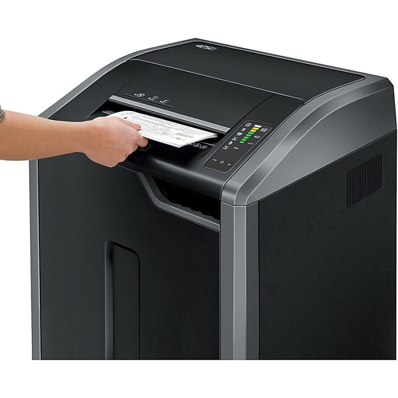 Fellowes® Powershred® 425Ci 100% Jam Proof BAA Compliant 30-Sheet Cross-Cut Continuous Duty Large Office Shredder - Image 7